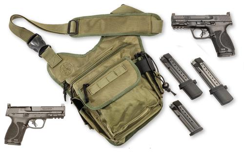 Smith and Wesson M&P9 M2.0 13928, 9mm, 4", Optic Ready, Bug Out Bundle, Black Grips, No Safety, Black Finish, 15+1(2)/23+1(2) Mags