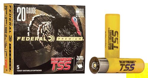 Federal Premium Turkey Heavyweight TSS Shotshells PTSSX259F7, 20 Gauge, 3", 1 1/2 oz, #7 Shot, 5 Rds/bx