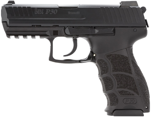 Heckler & Koch P30 V3 Pistol 81001087, 9mm Luger, 3.85in, Interchangeable Backstrap, Black Finish, 15 Rds