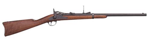 Taylors Springfield Trapdoor Carbine Rifle 210176, 45-70 GOVT, 22", Walnut Stock, Color Case-Hardened Finish, 1 Rd