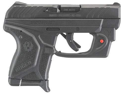 Ruger LCP II w/ Viridian Red Laser Pistol 3758, 380 ACP, 2.75", Black Polymer Grips, Black Finish, 6 Rd