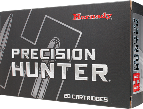 Hornady Precision Hunter Rifle Ammunition 82041, 300 Winchester Magnum, ELD-X, 178 GR, 2960 fps, 20 Rd/Bx