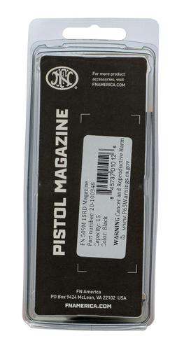 FN Herstal 509 Midsize Magazine, 9mm Luger, 15 Rounds, Black, Detachable (20100348)