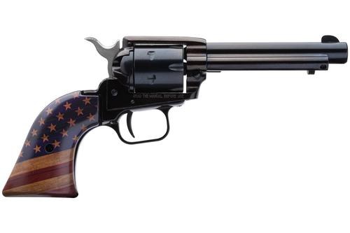 Heritage Rough Rider Small Bore Revolver RR22B4GOLDUSA, 22LR, 4.75in, Gold USA Flag Grips, 6 Rds