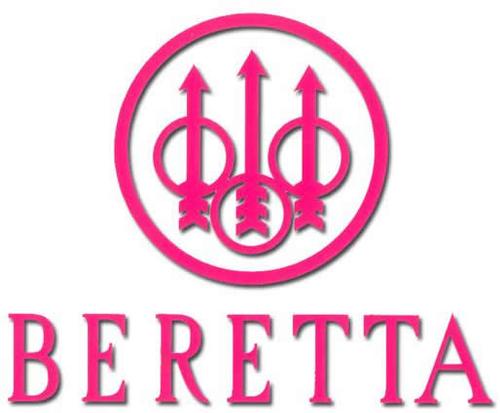 Beretta CAR/SUV Window Sticker, Pink (STIC00000034) 5.75 x 4.25 in.