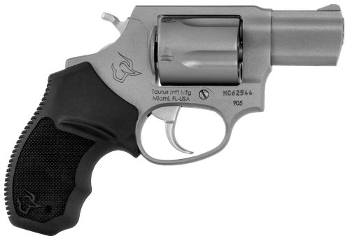 Taurus PT-905 Small Frame Revolver 2905029, 9mm, 2", Black Rubber Grip, Matte Stainless Finish, 5 Rd