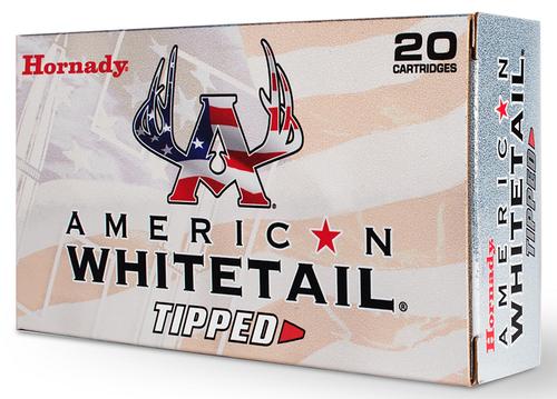 Hornady American Whitetail Tipped Rifle Ammunition 81151, 30-06 Springfield, SST, 165 GR, 2900 fps, 20 Rd/bx