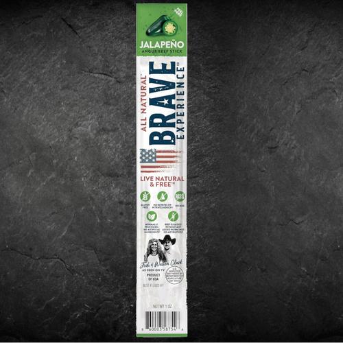 Brave Experience All Natural American Angus Jalapeno Beef Sticks, 1oz (ST223)