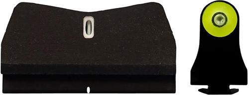 XS Sights Glock 9MM/40S&W Green Tritium Yellow Outline Front, Green Tritium White Outline Rear Sights (GL0015P5Y)