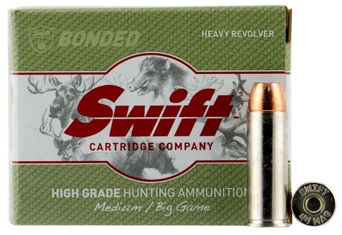 Swift Bullets Heavy Revolver Pistol Ammunition 10005, 44 Remington Mag, Hollow Point, 300 GR, 1346 fps, 20 Rd/Bx