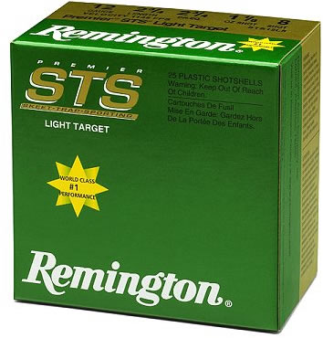 Remington Premier STS Target Loads STS12L9, 12 Gauge, 2-3/4", 1-1/8 oz, 1145 fps, #9 Lead Shot, 25 Rds/Bx