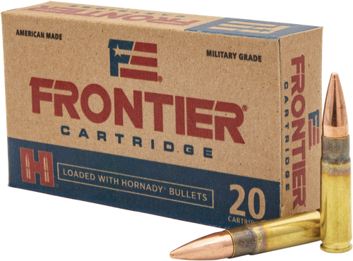 Hornady Frontier Rifle Ammunition FR400, 300 AAC Blackout, Full Metal Jacket (FMJ), 125 GR, 2175 fps, 20 Rds/bx