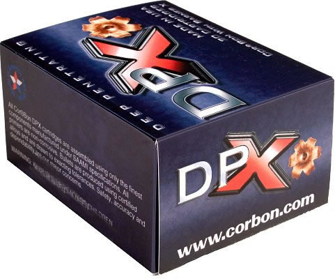 Corbon DPX Pistol Ammunition DPX45185, 45 ACP +P, Deep Penetrating X Bullet, 185 GR, 1075 fps, 20 Rd/bx