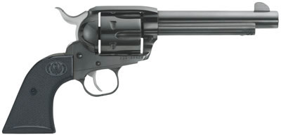 Ruger Vaquero NV455 Revolver 5101, 45 Long Colt, 5 1/2 in, Check Black Grip, Blue Finish, 6 Rd
