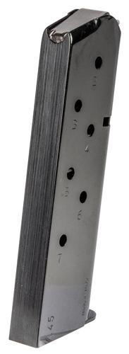 MEC-GAR 45 ACP Detachable Magazine for 1911 Government, 7 Rounds, Blued (MGCG4507B)