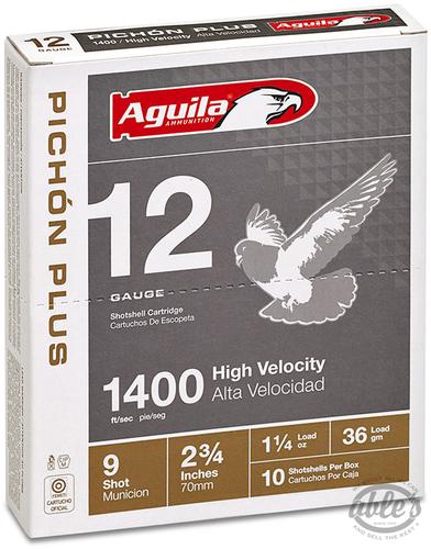Aguila Pigeon Plus Shotshells 1CHB1296, 12 Gauge, 2-3/4", 1-1/4 oz, #8 Lead, 1400 fps, 10 Rds/Bx