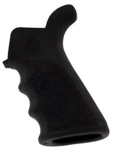Hogue AR-15 Rubber Grip Beavertail w/Finger Grooves Matte Black (15020)