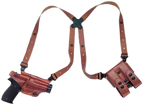 Galco Miami Shoulder Holster System For Beretta 92/96 & Taurus 92/99100/101, Tan, Model MC202