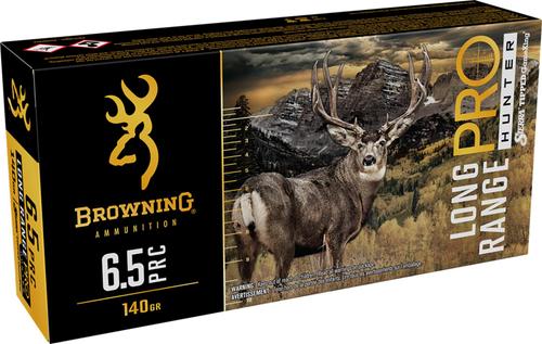 Browning Long Range Pro Rifle Ammunition B192565002, 6.5 PRC, 130 gr, GameKing, 2980 fps, 20 Rd/Bx