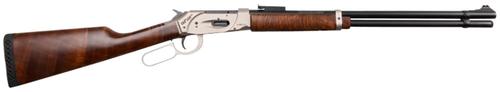 Gforce Arms Saddlehorn Lever Action Shotgun GFLVRNKLS, 410 Gauge, 20", 2.5" Chmbr, Nickel Barrel/Rec, Turkish Walnut Stock, Adj. Fiber Optic Sights