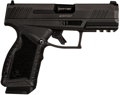 Taurus GX4 Carry Pistol 1-GX4CR941-10, 9mm Luger, 3.70in, Black Polymer w/Interchangeable Backstrap, Black Finish, 10 Rds
