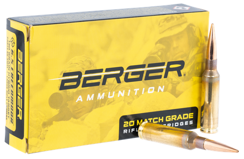 Berger Bullets Rifle Ammunition 31011, 6.5 Creedmoor, Hybrid, 140 gr, 2850 fps, 20 Rd/Bx