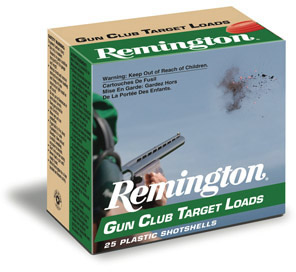 Remington Gun Club Target Loads GC208, 20 Gauge, 2-3/4", 7/8 oz, 1200 fps, #8 Lead Shot, 25 Rds/Bx