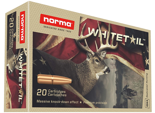 Norma Rifle Ammunition 20177412, 300 Winchester Magnum, Pointed Soft Point, 150 Gr, 3248 FPS, 20 Rd/bx