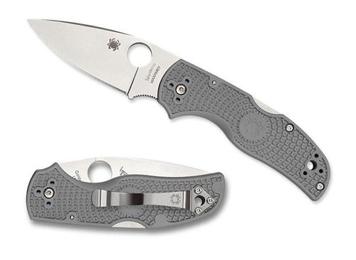 Spyderco Native 5 Lightweight Maxamet Folding Knife w/Gray Textured Handle (C41PGY5)