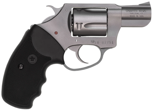 Charter Arms Undercover Revolver 73820, 38 Special, 2", Rubber Grip, Stainless Finish, 5 Rd