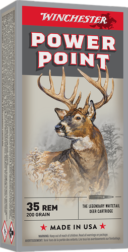 Winchester Super-X Rifle Ammunition X351R, 35 Remington, P Point, 200 GR, 20 Rd/bx