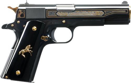 Colt Oscuro Y Oro Pistol O1911C-38-OYO, 38 Super, 5.0in, Synthetic Grips, 8 Rds