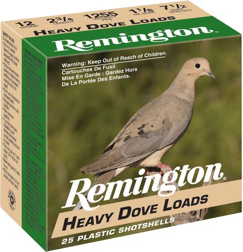 Remington Shurshot Heavy Dove Loads RHD208, 20 Gauge, 2-3/4", 1 oz, 1165 fps, #8 Lead Shot, 25 Rds/Bx