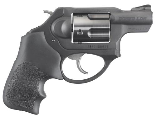 Ruger LCRx Revolver 5464, 9mm Luger, 1.87", Black Hogue Tamer Monogrip, Black Stainless Steel Finish, 5 Rd