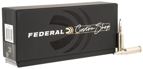 Federal Custom Shop Rifle Ammunition FCS65PRCTA1SC, 6.5 PRC, Terminal Ascent, 130 gr, 3025 fps, 20 Rd/Bx