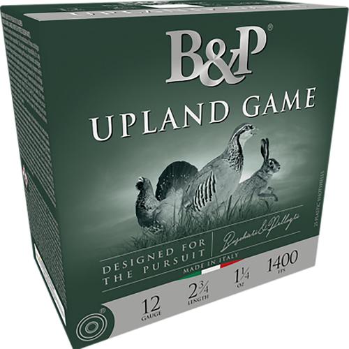 Baschieri & Pellagri Upland Game Classic Shotshells 12B1UP75, 12 Gauge, 2-1/2", 1 oz, 1160 fps, #7.5 Lead Shot, 25 Rds/box