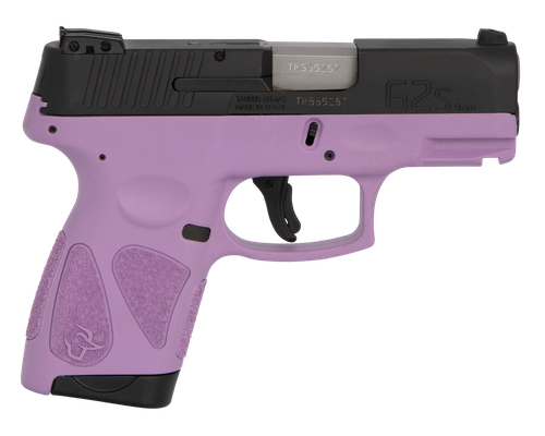 Taurus G2S Pistol 1G2S931LP, 9mm, 3.26", Polymer Grips, Light Purple Finish, Compact Frame, 7 Rds