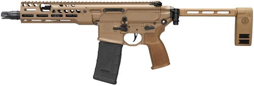 Sig Sauer MCX Spear-LT Pistol w/Folding Brace, PMCX300B9BIR, 300 AAC Blackout, 9", Coyote Anodized Finish, 30 Rd