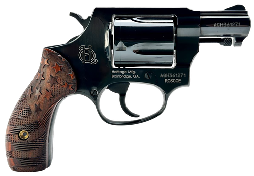 Heritage Roscoe HR38B3US1, 38 Special +P, 3", Wood Grips, Black Finish, 5 Rds