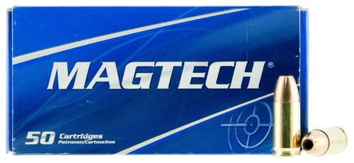 Magtech Range/Training Handgun Ammunition 9NATO, 9mm Luger, FMJ, 124 gr, 1329 fps, 50 Rd/Bx