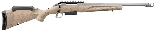 Ruger American Ranch Gen II Rifle 46922, 450 Bushmaster, 16.40", FDE Splatter Gen II American Ranch Stock, Gun Metal Gray Cerakote, 3 Rds