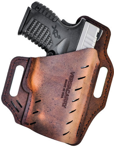 Versacarry Guardian OWB Right Hand Holster, Sub-Compact, Distressed Brown Water Buffalo (G3BRN)
