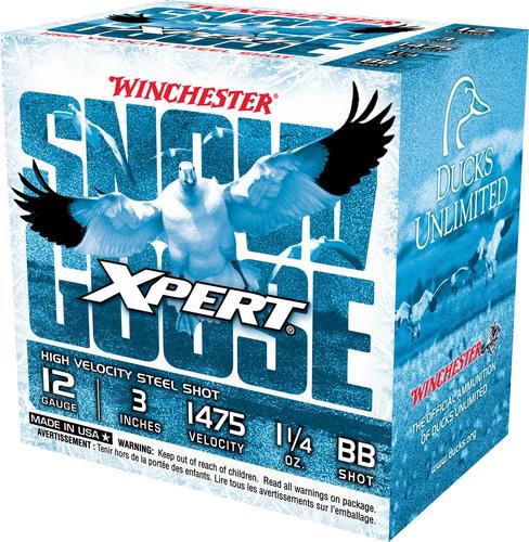 Winchester Xpert Snow Goose High Velocity Shotshells WXS123BB, 12 Gauge, 3", 1 1/4 oz, BB Shot, 25 Rds/bx