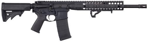 LWRC Individual Carbine Direct Impingement Rifle ICDIR3B16, 300 Blackout, 16.1", LWRC Compact Stock, Black Finish