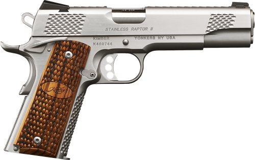 Kimber 3200365 Stainless Pro Raptor II Pistol - 9MM, 4 in Barrel, Satin Stainless Steel Frame/Slide