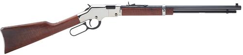 Henry Goldenboy Lever Action Rifle H004S, 22 LR, 20" Octagon, Walnut Stock, Silver Finish, 16 Rds