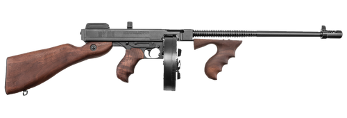 Thompson 1927A1 Deluxe Carbine Rifle T1D, 45 ACP, 16 1/2 in, Semi-Auto, Walnut Stock, Black/Chrome Finish, 10 Rds