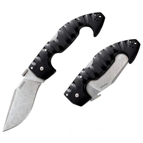 Cold Steel Spartan Folding Knive, Clip Point, Plain Edge (21ST)