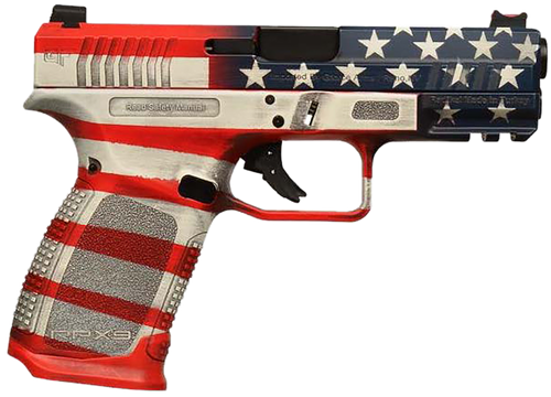 GForce Exodus Pistol GFRPX3C9USA, 9mm Luger, 4.02in, Textured Grips, USA Cerakote Finish, 15 Rds