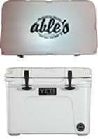 Yeti Tundra Series Cooler Featuring Ables Logo YT35WA, 35 Quarts, White